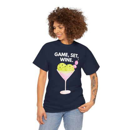 GAME SET WINE - Pickleball (Basic Tee)