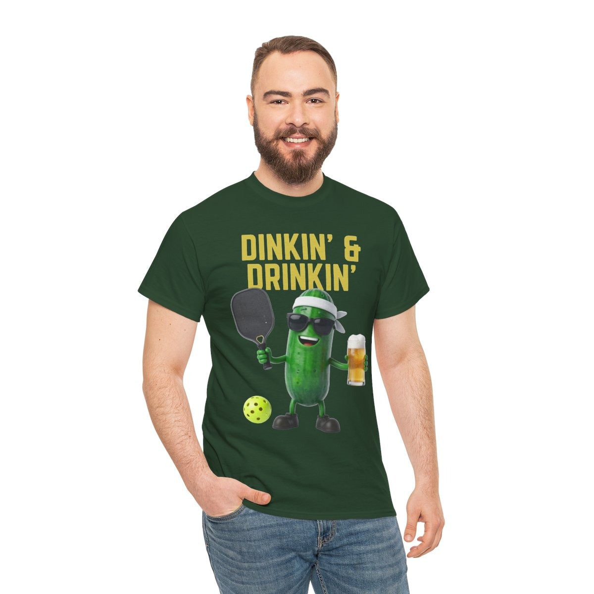 DINKIN' & DRINKIN'- Pickleball (Basic Tee)