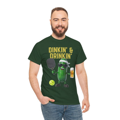 DINKIN' & DRINKIN'- Pickleball (Basic Tee)