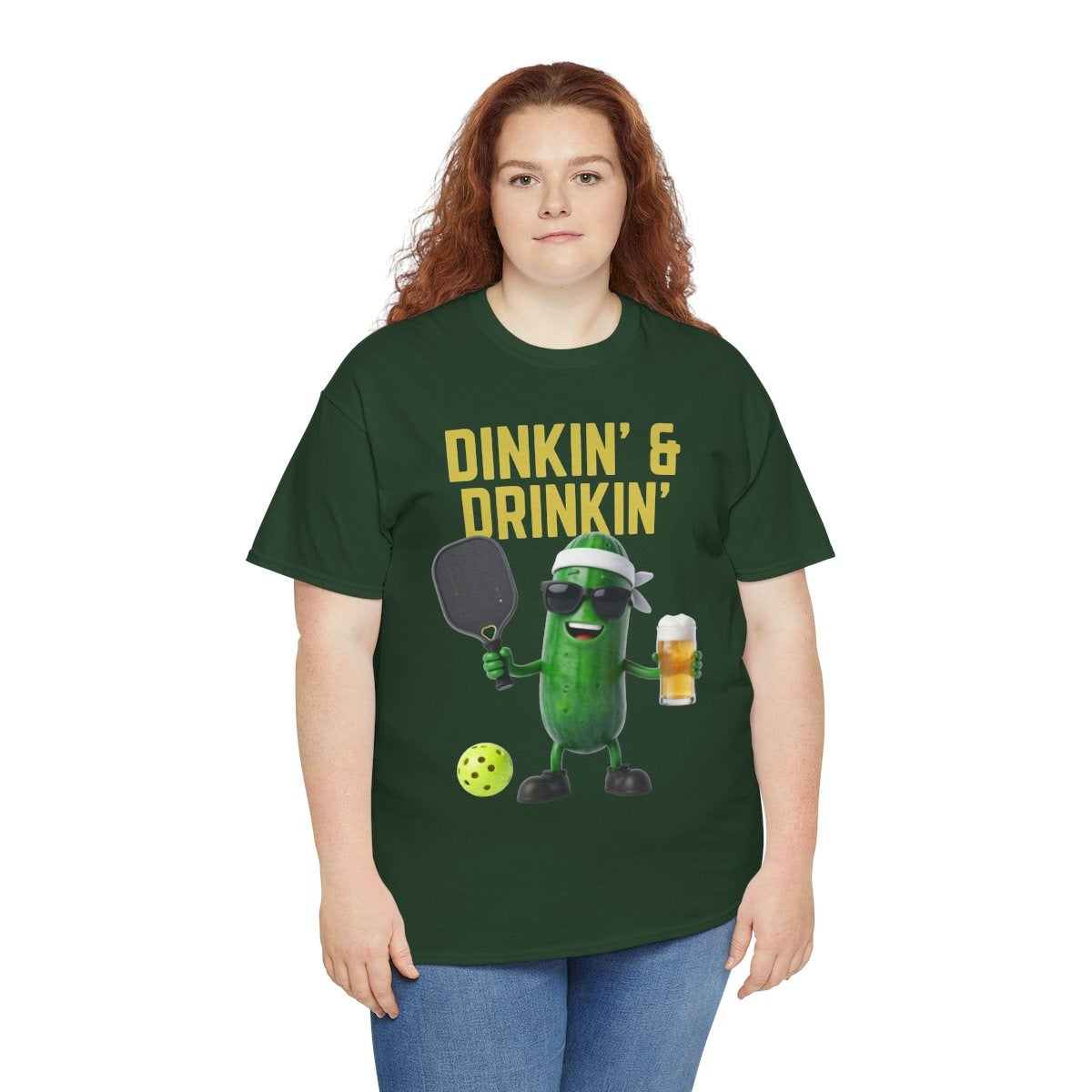 DINKIN' & DRINKIN'- Pickleball (Basic Tee)