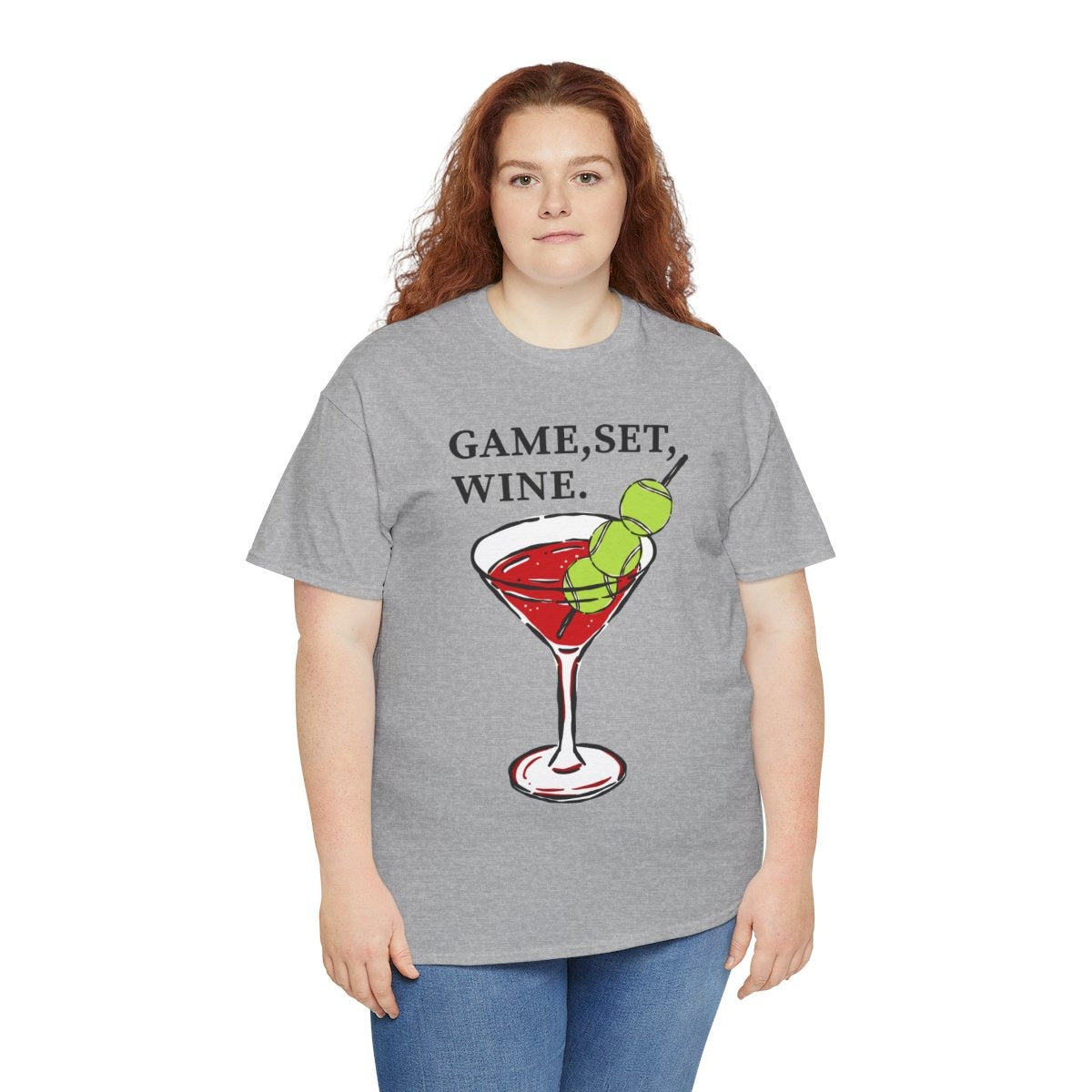 GAME, SET, WINE - Tennis (Basic Tee)