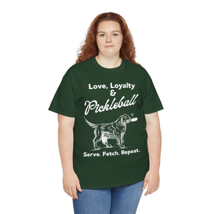 PADDLE & PAWS - Pickleball (Basic Tee)