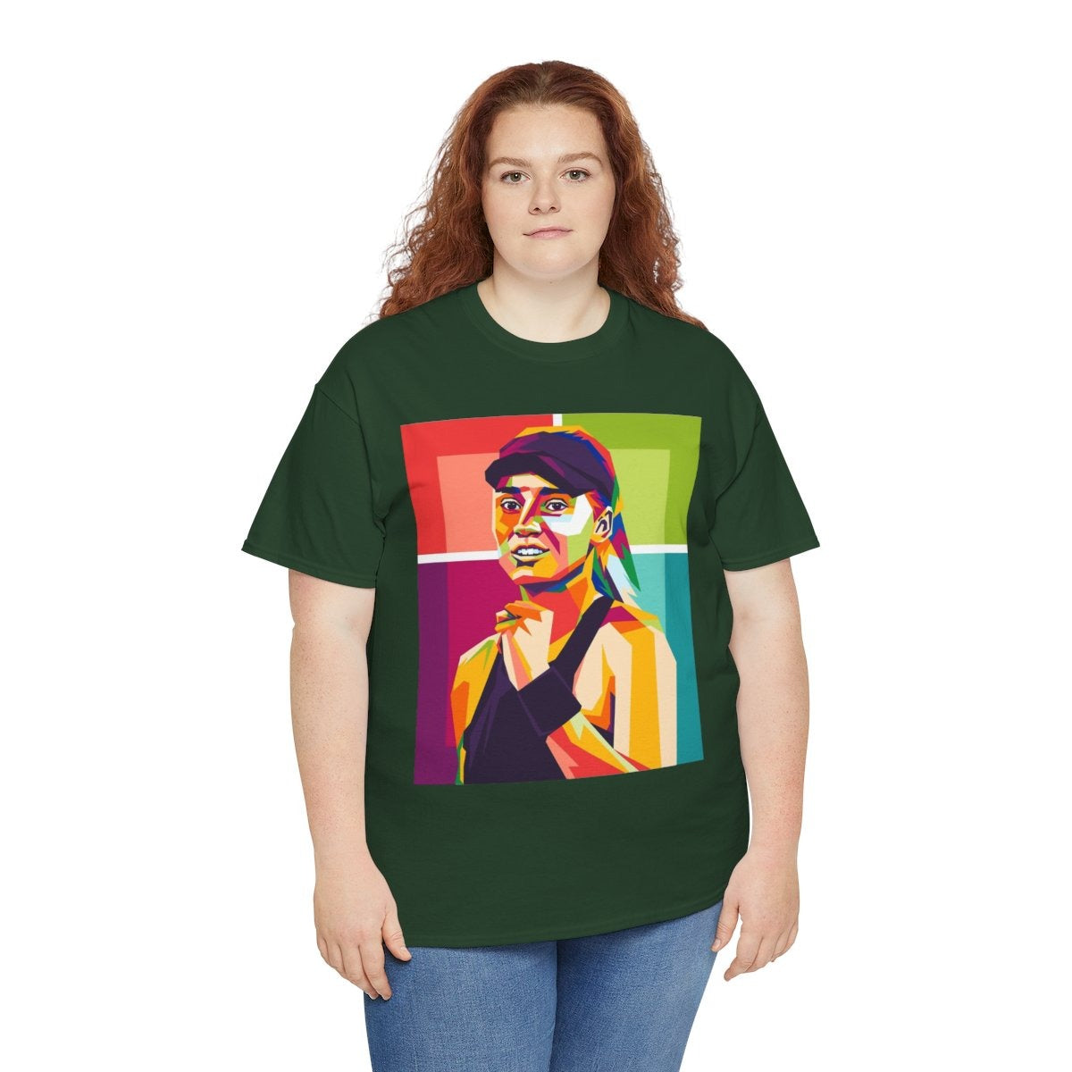 ELENA RYBAKINA 1 - Tennis (Basic Tee)
