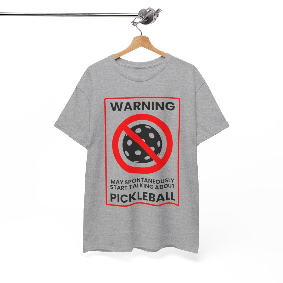 WARNING PICKLEBALL - Pickleball (Basic Tee)