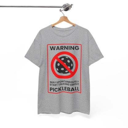 WARNING PICKLEBALL - Pickleball (Basic Tee)