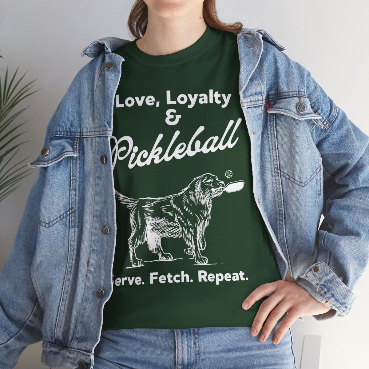 PADDLE & PAWS - Pickleball (Basic Tee)