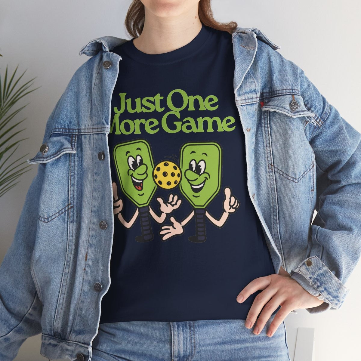 JUST ONE MORE GAME - Pickleball (Basic Tee)