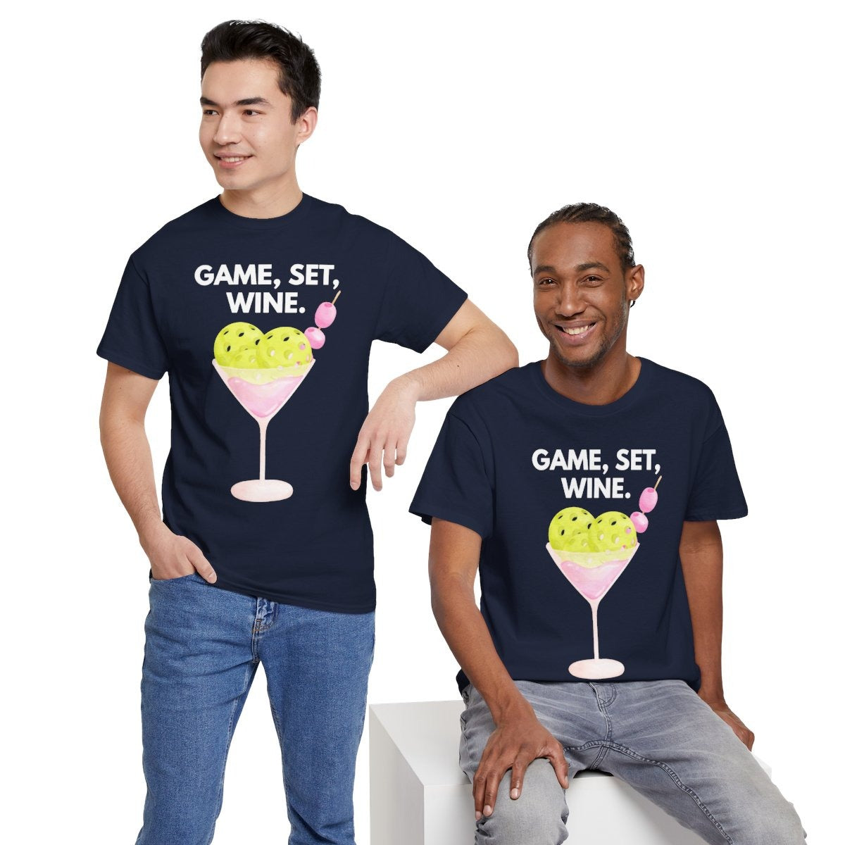 GAME SET WINE - Pickleball (Basic Tee)