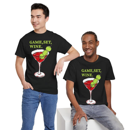 GAME, SET, WINE - Tennis (Basic Tee)