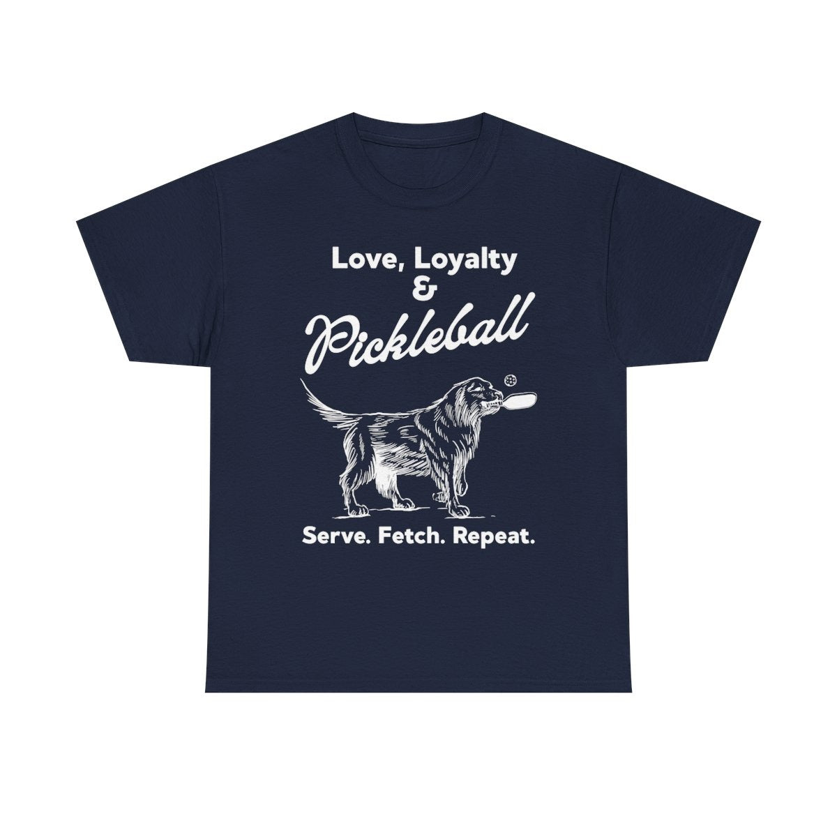 PADDLE & PAWS - Pickleball (Basic Tee)