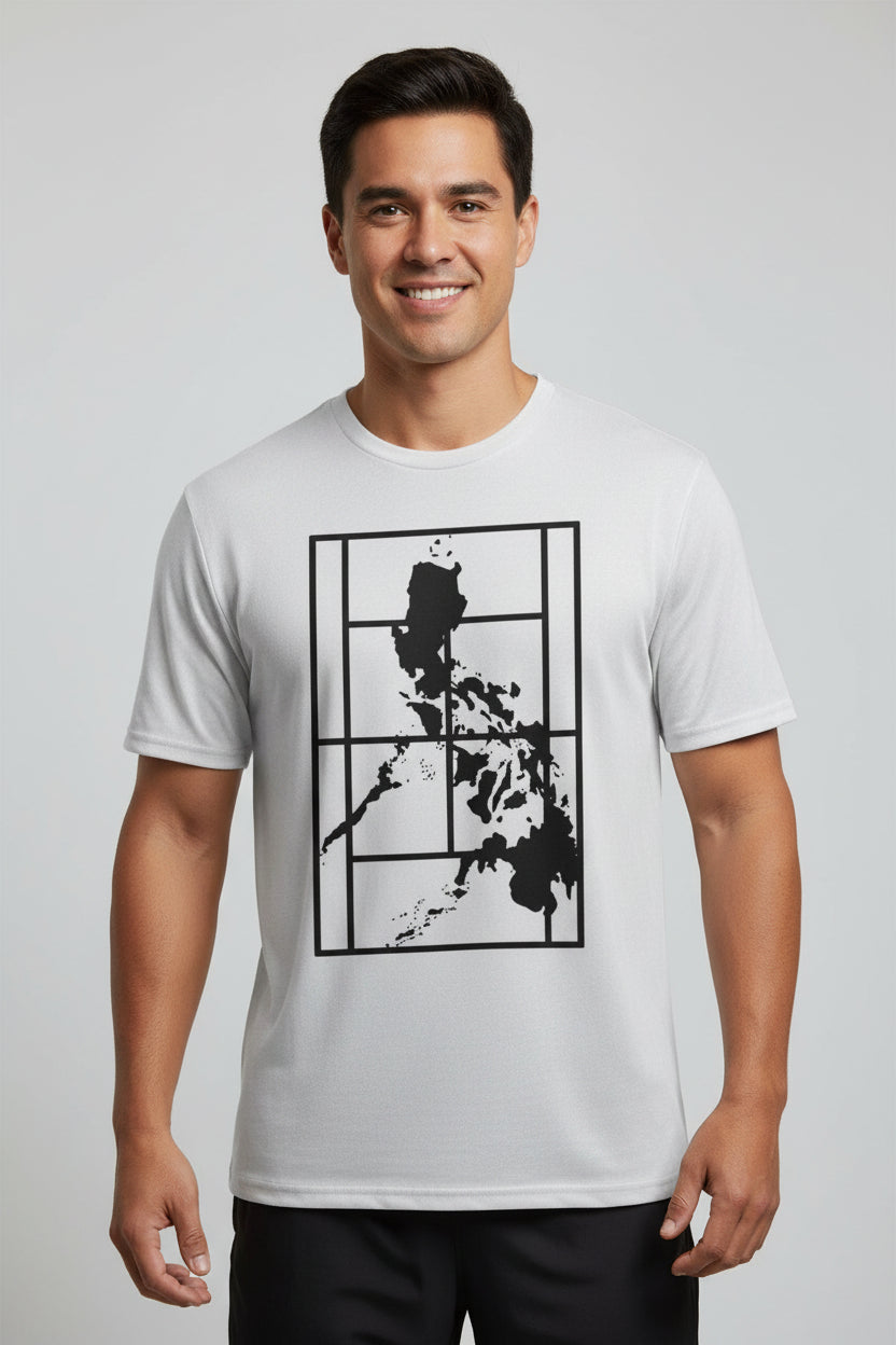 PHILIPPINE MAP - Tennis (Basic Tee)
