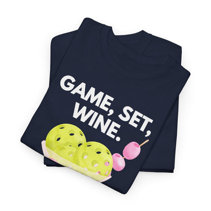 GAME SET WINE - Pickleball (Basic Tee)
