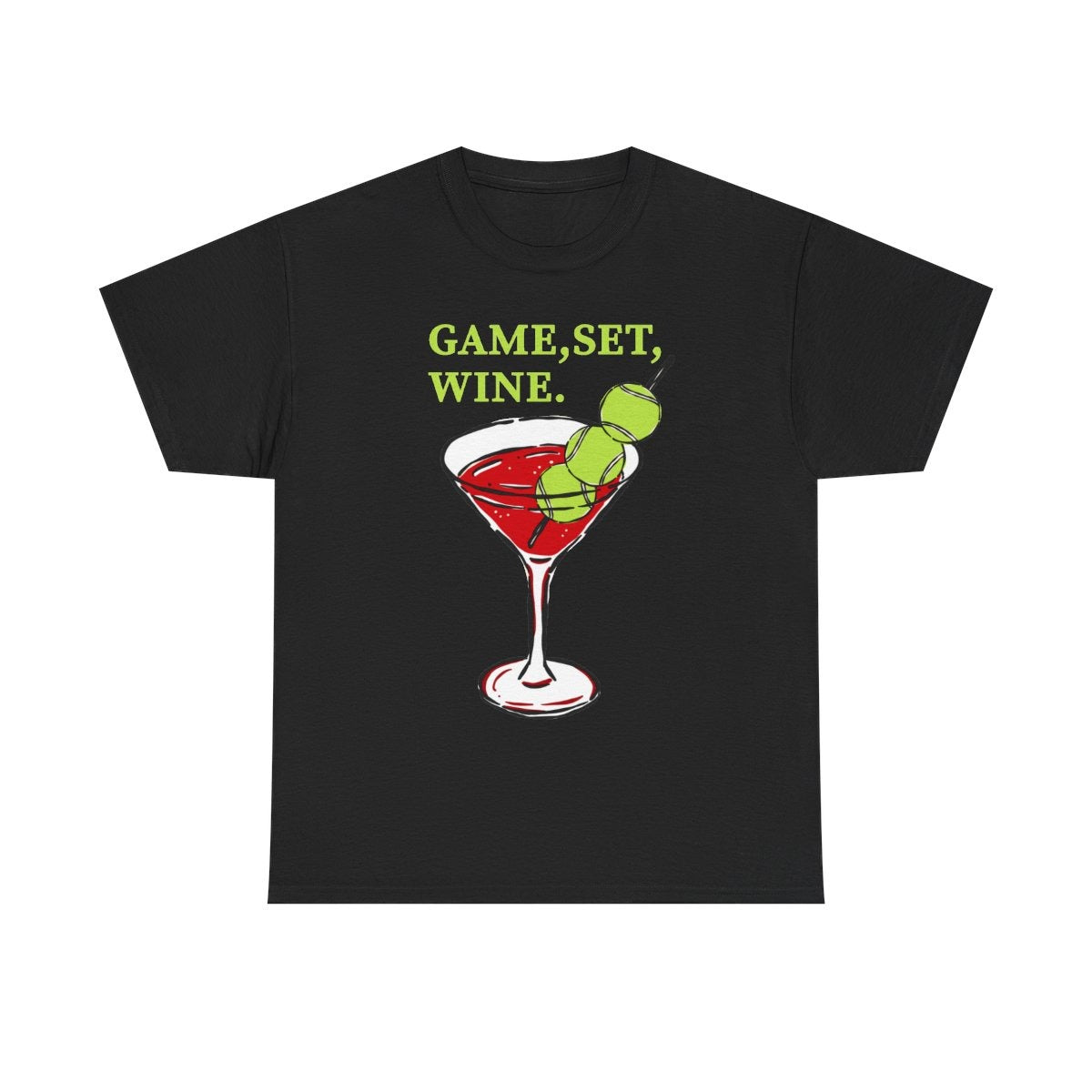 GAME, SET, WINE - Tennis (Basic Tee)