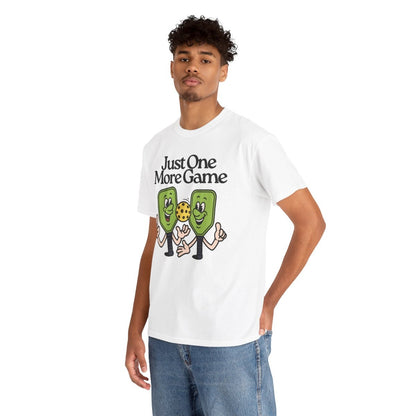 JUST ONE MORE GAME - Pickleball (Basic Tee)