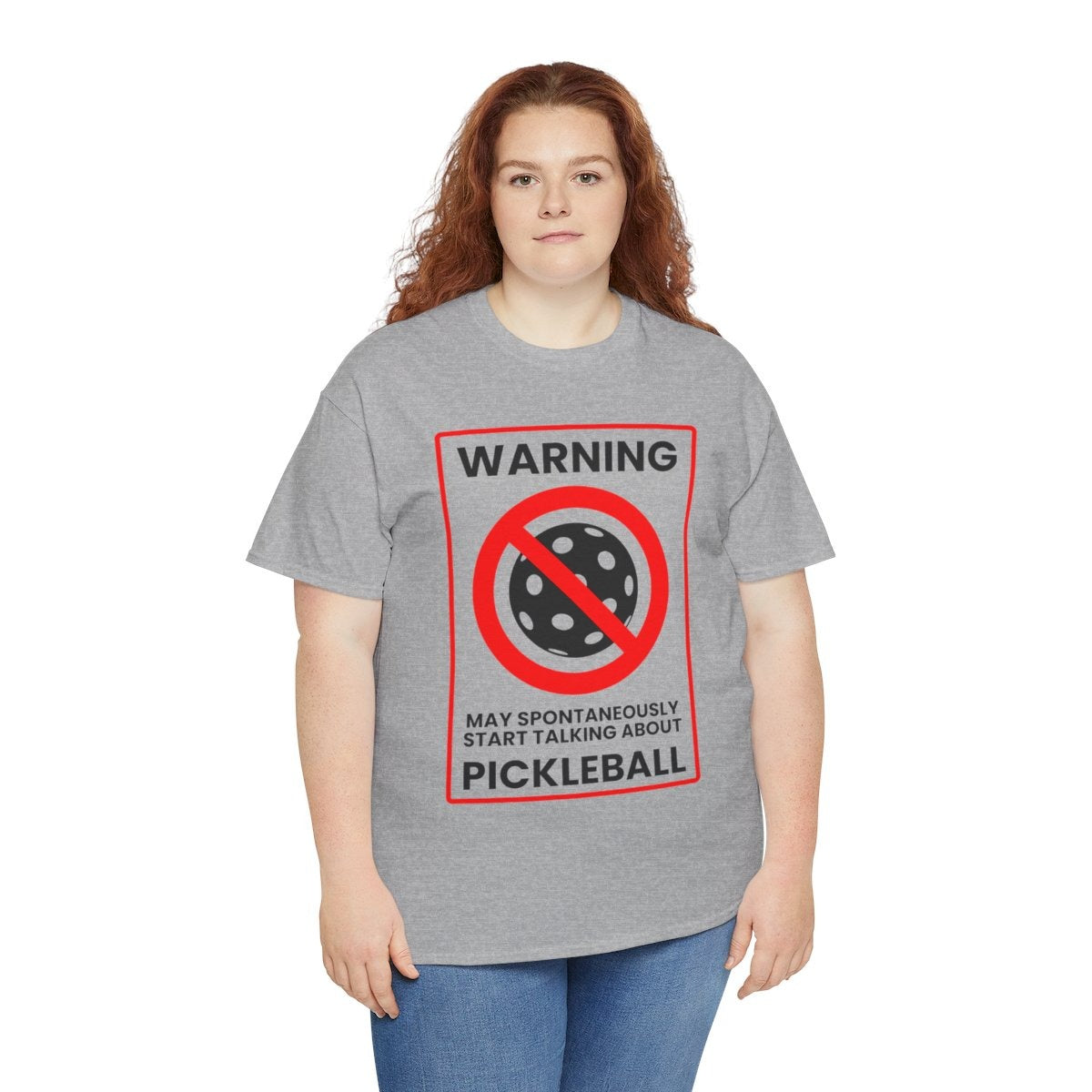 WARNING PICKLEBALL - Pickleball (Basic Tee)