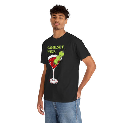 GAME, SET, WINE - Tennis (Basic Tee)