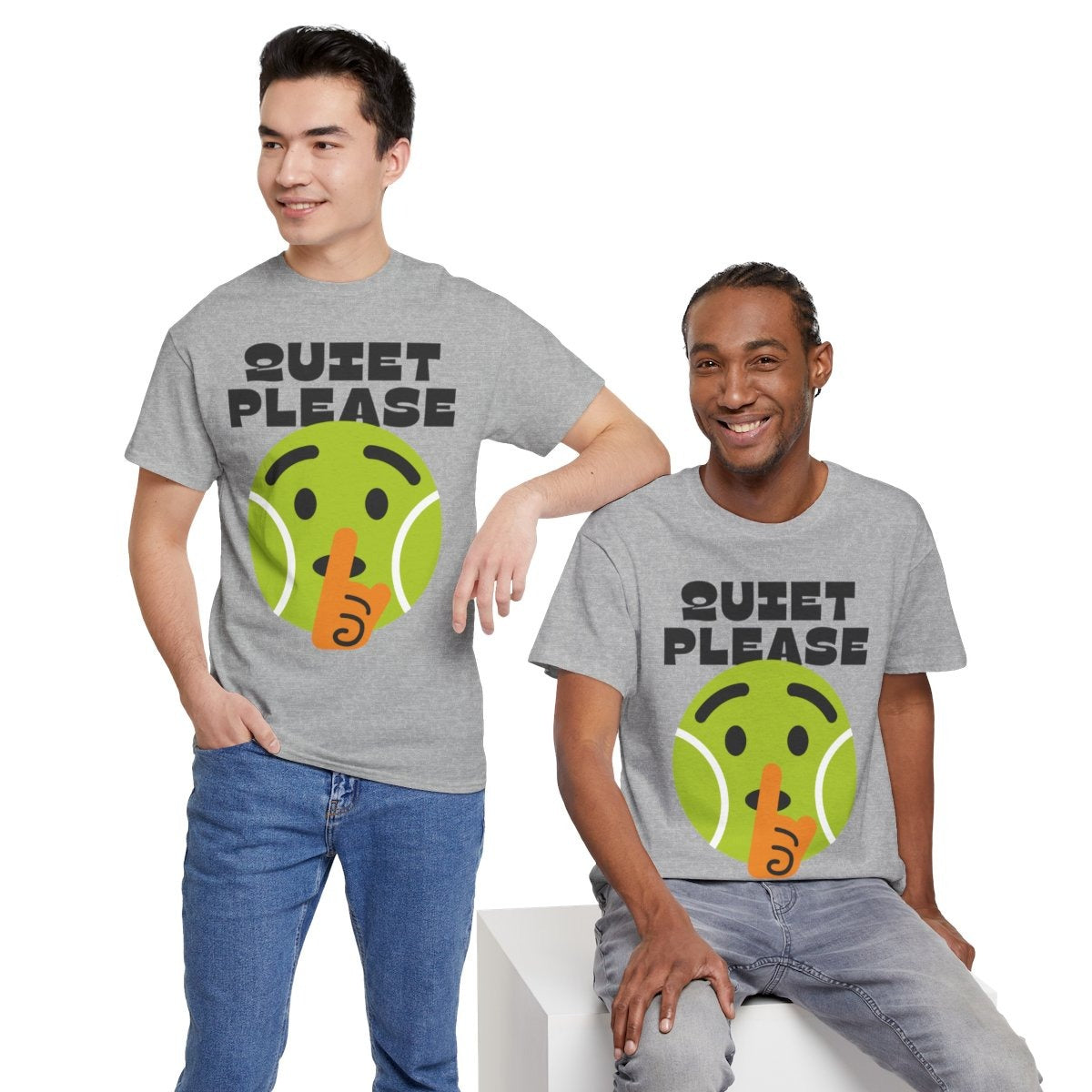 QUIET PLEASE - Tennis (Basic Tee)