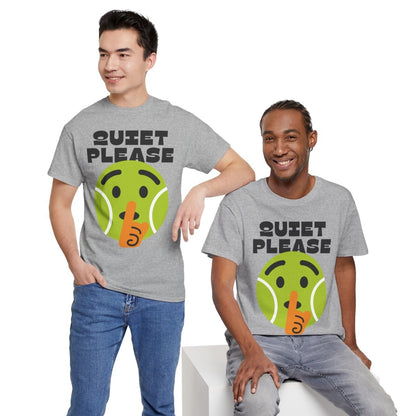 QUIET PLEASE - Tennis (Basic Tee)