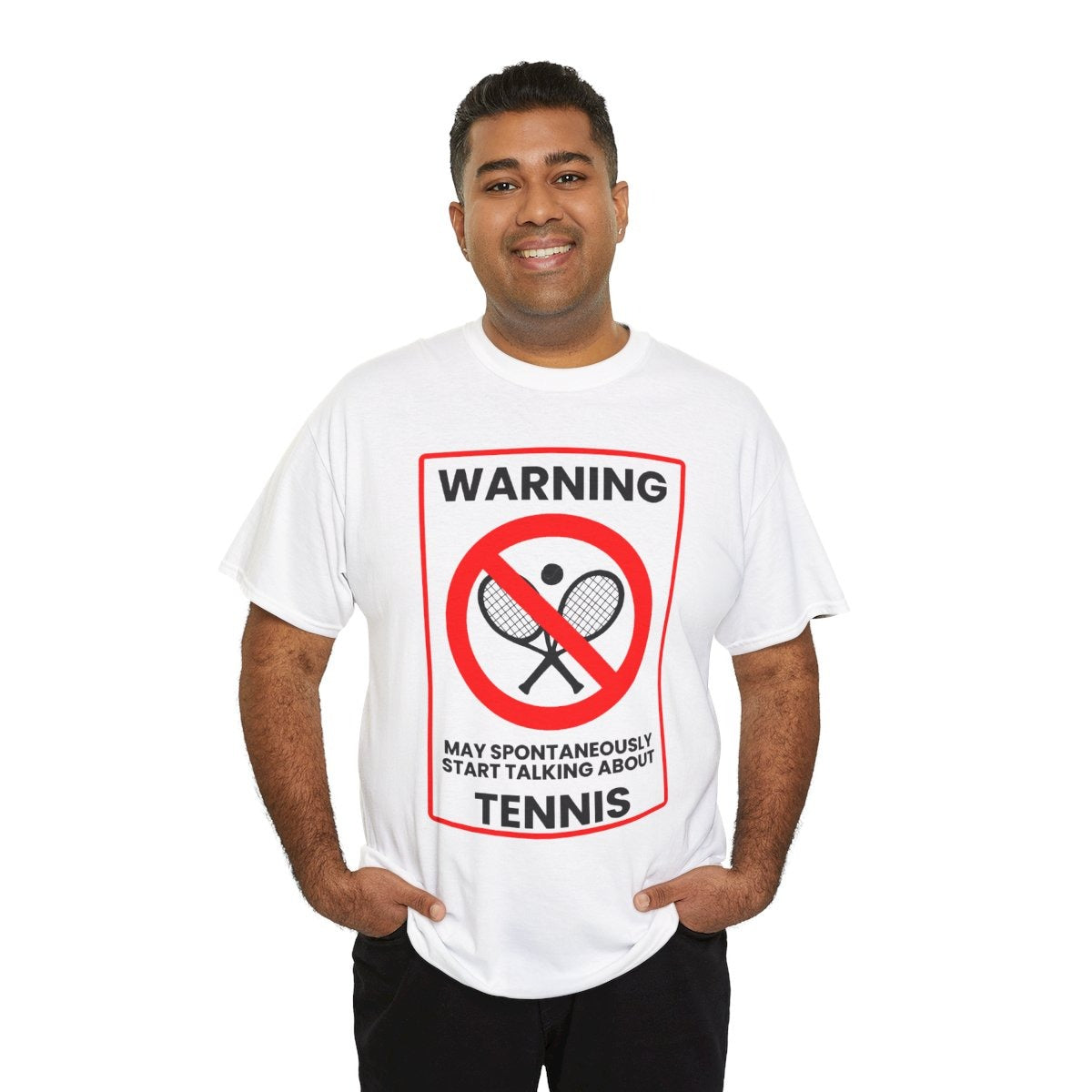 WARNING TENNIS - Tennis (Basic Tee)