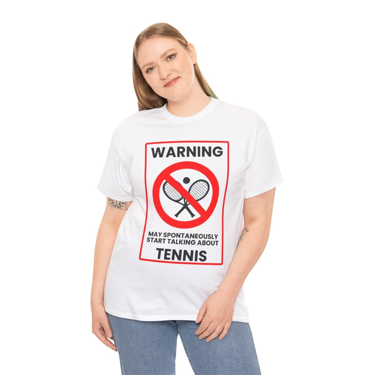 WARNING TENNIS - Tennis (Basic Tee)