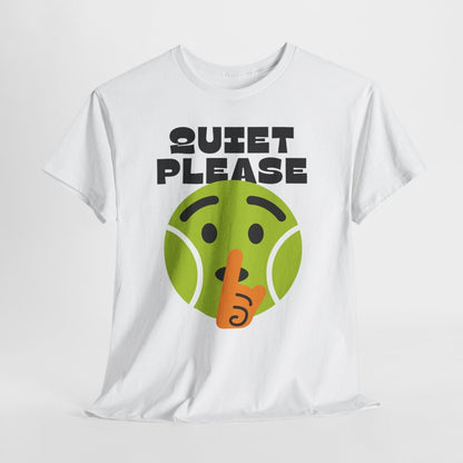 QUIET PLEASE - Tennis (Basic Tee)