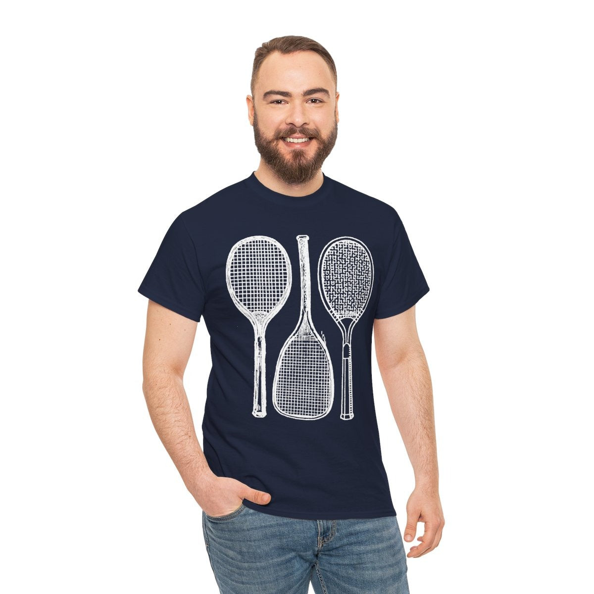 RETRO RACQUET - Tennis (Basic Tee)
