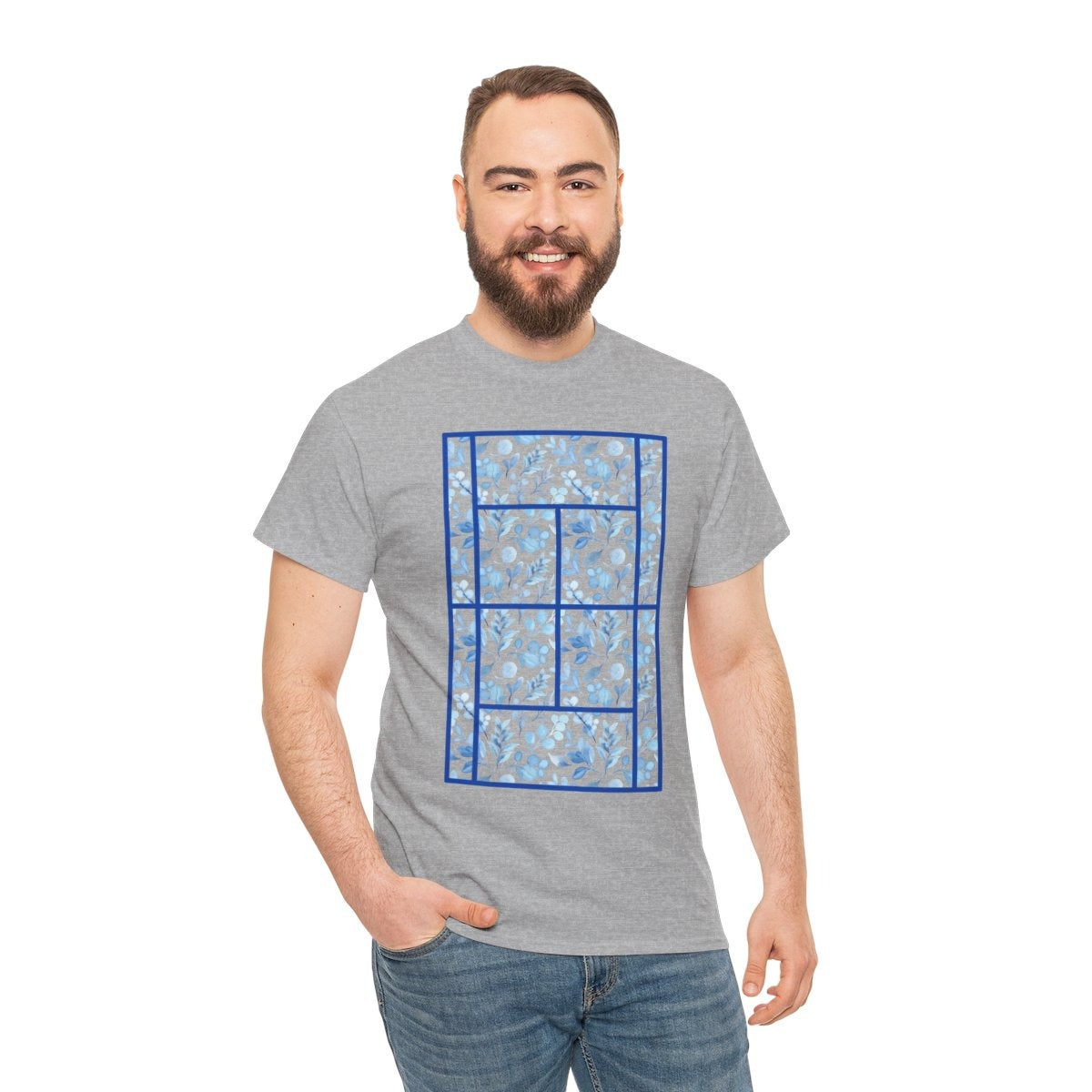 TENNIS FLORAL 2 - Tennis (Basic Tee)