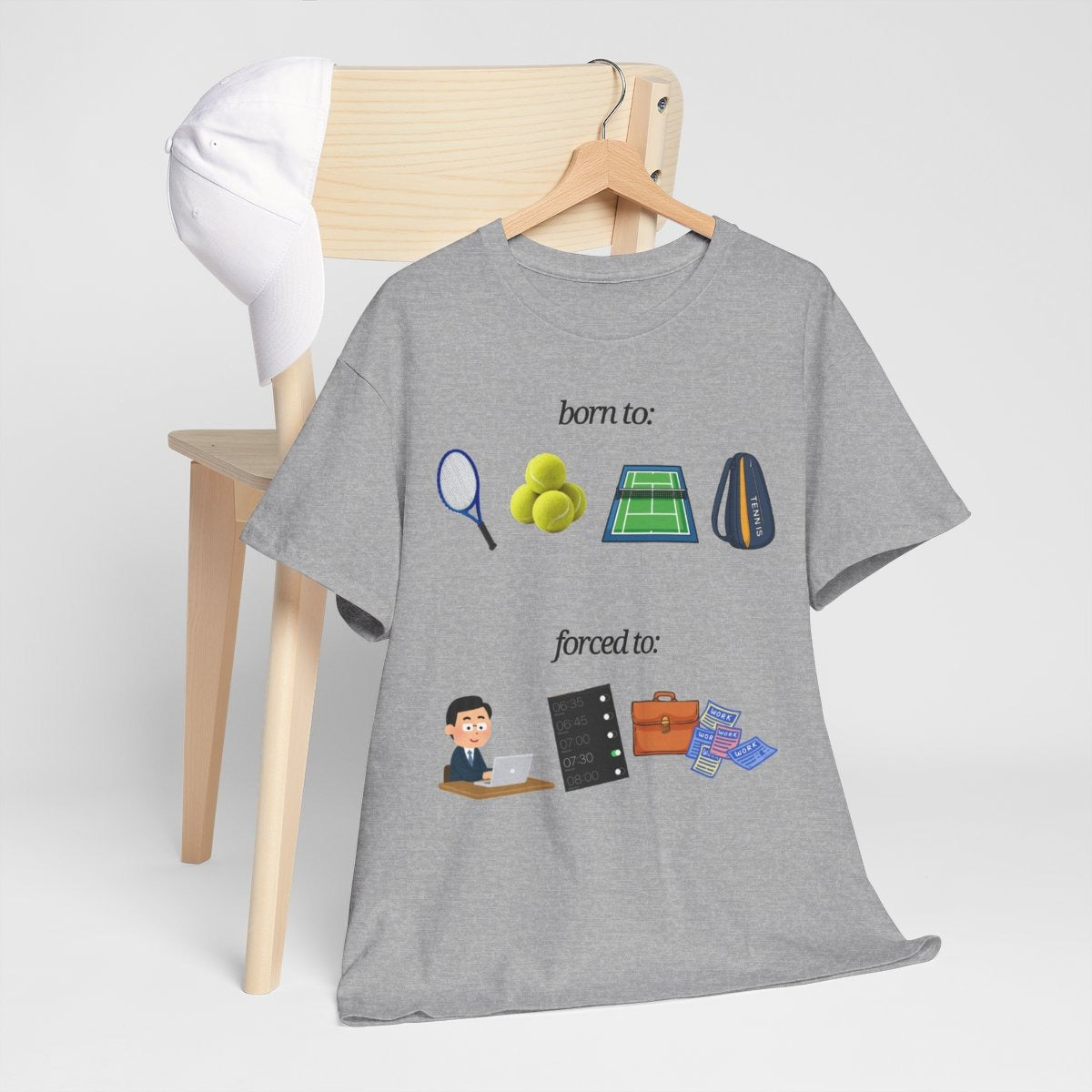 FORCED TO WORK - Tennis (Basic Tee)