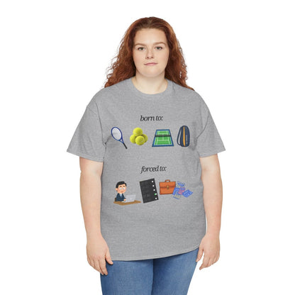 FORCED TO WORK - Tennis (Basic Tee)