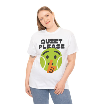 QUIET PLEASE - Tennis (Basic Tee)