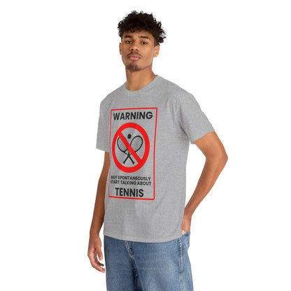 WARNING TENNIS - Tennis (Basic Tee)