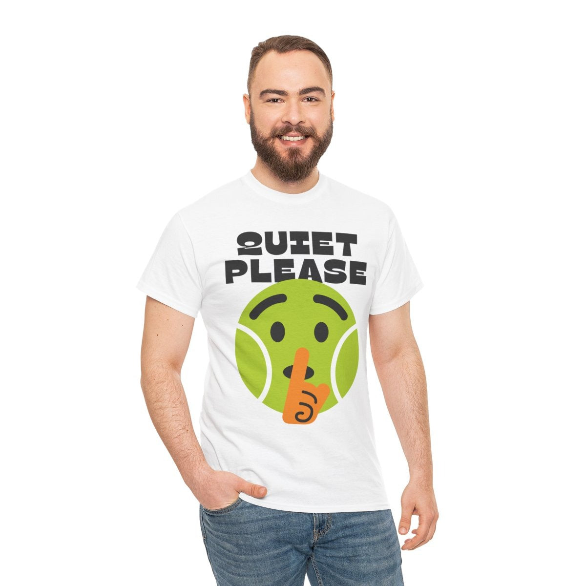 QUIET PLEASE - Tennis (Basic Tee)