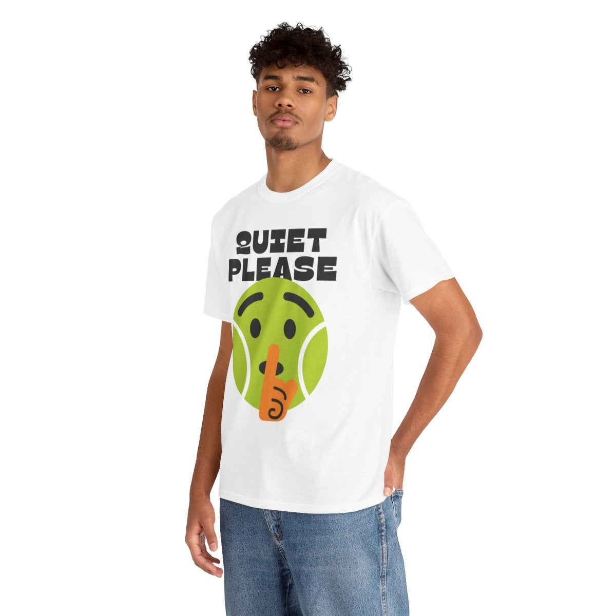 QUIET PLEASE - Tennis (Basic Tee)