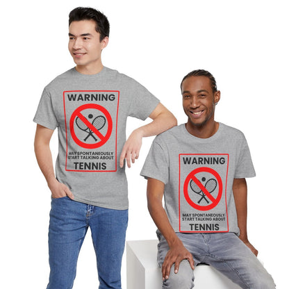WARNING TENNIS - Tennis (Basic Tee)