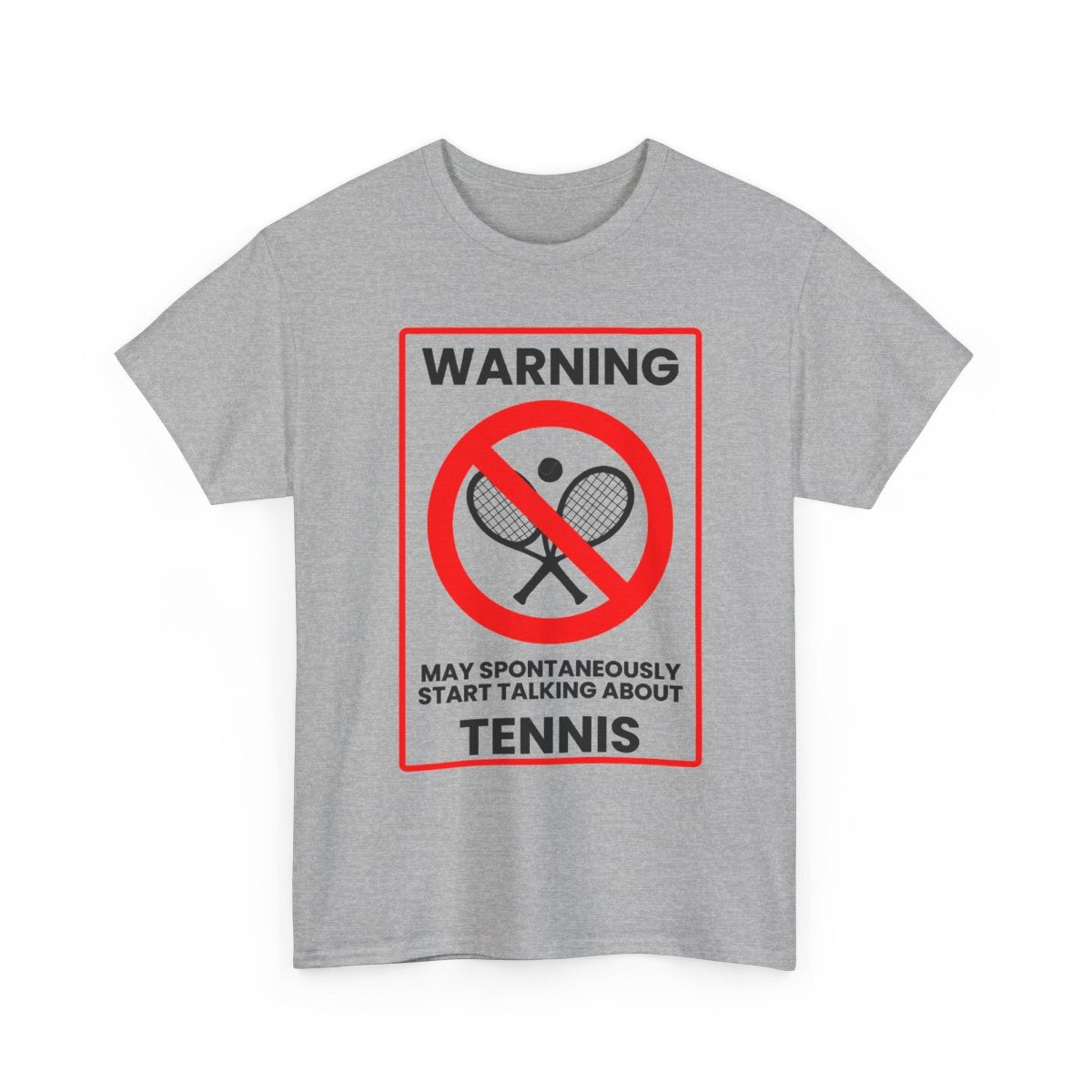 WARNING TENNIS - Tennis (Basic Tee)