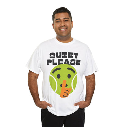 QUIET PLEASE - Tennis (Basic Tee)
