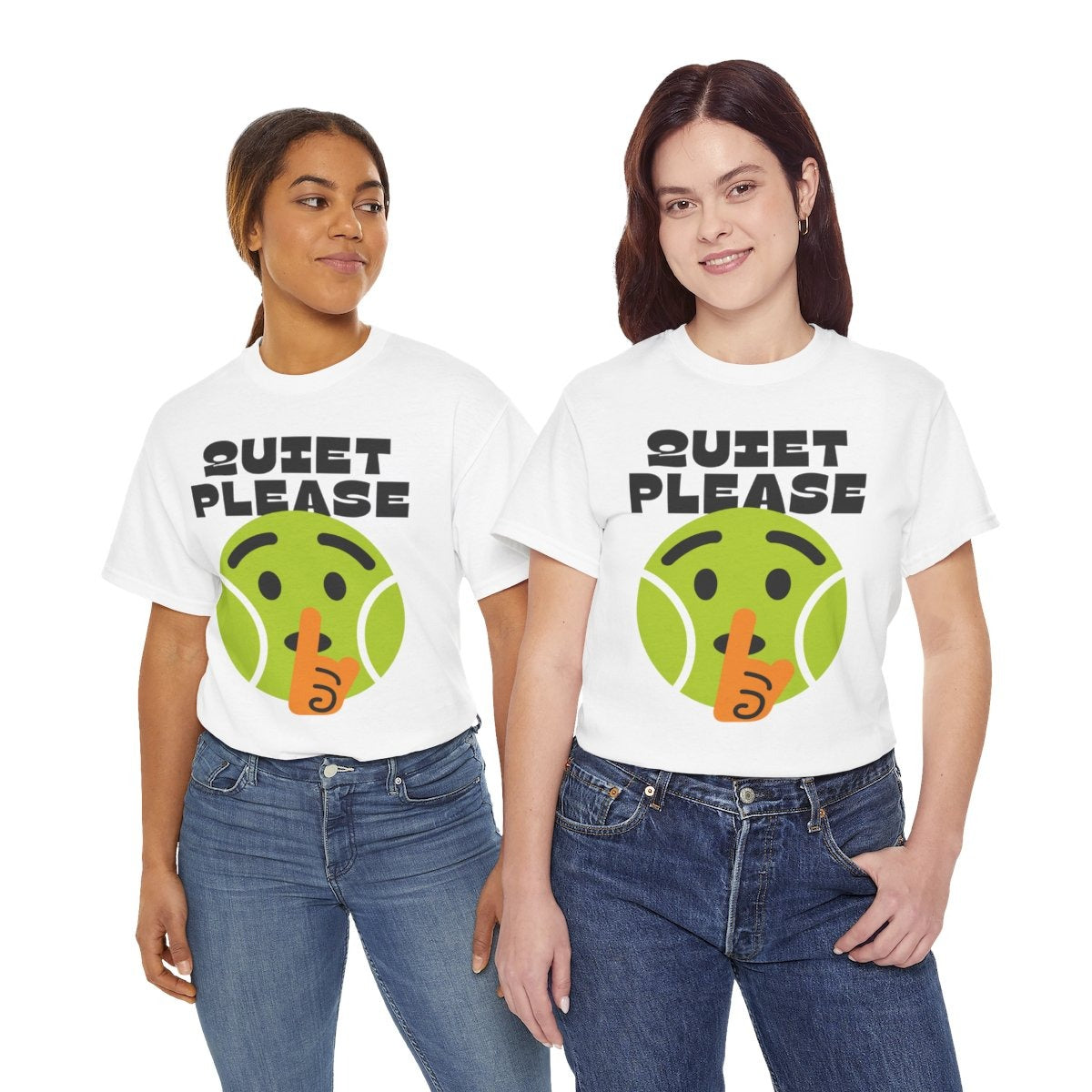 QUIET PLEASE - Tennis (Basic Tee)