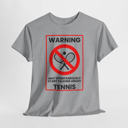 WARNING TENNIS - Tennis (Basic Tee)