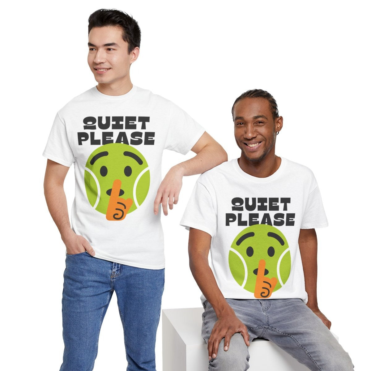 QUIET PLEASE - Tennis (Basic Tee)
