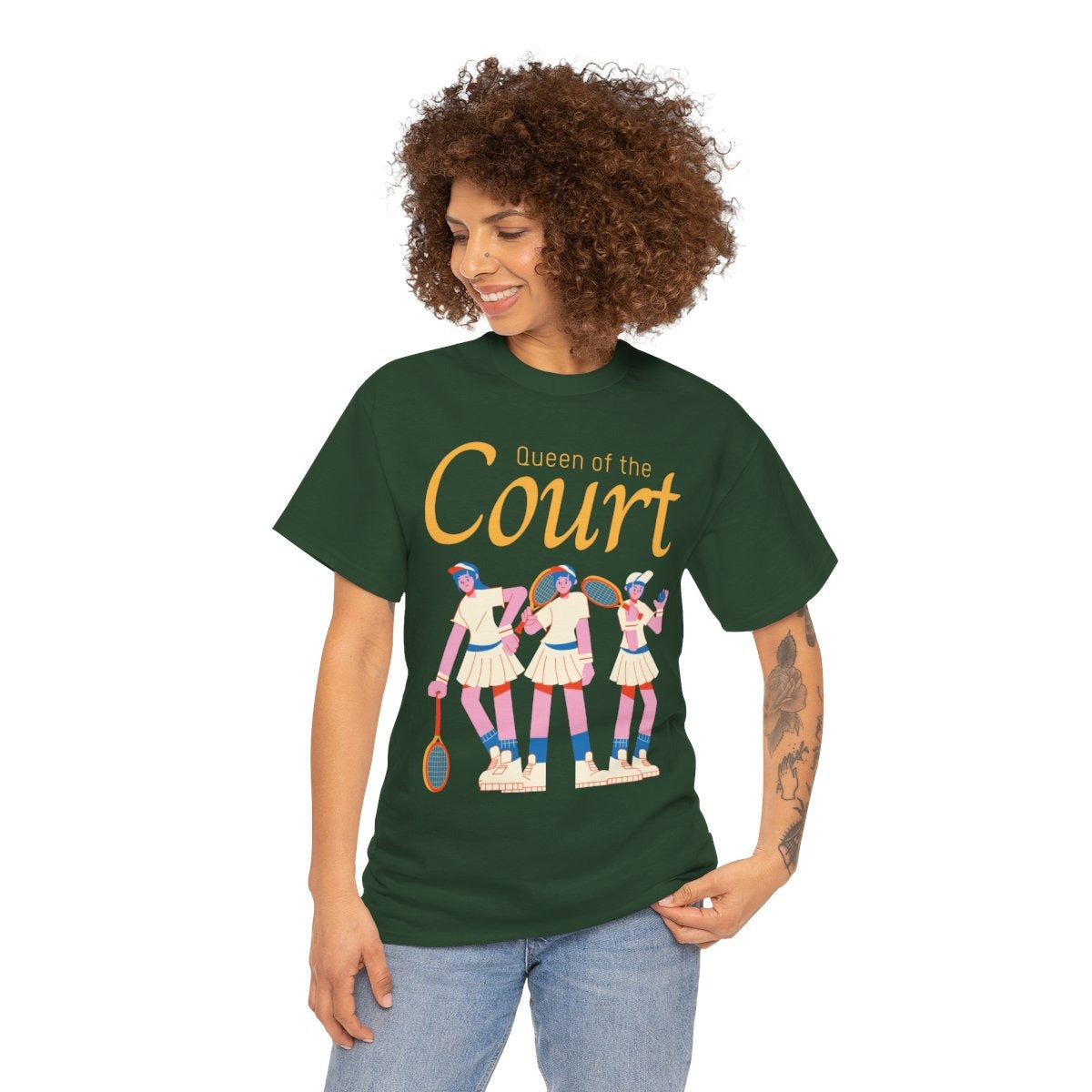 COURT QUEEN 1 - Tennis Basic Tee