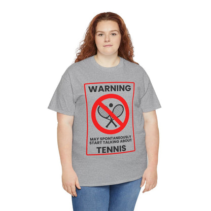 WARNING TENNIS - Tennis (Basic Tee)