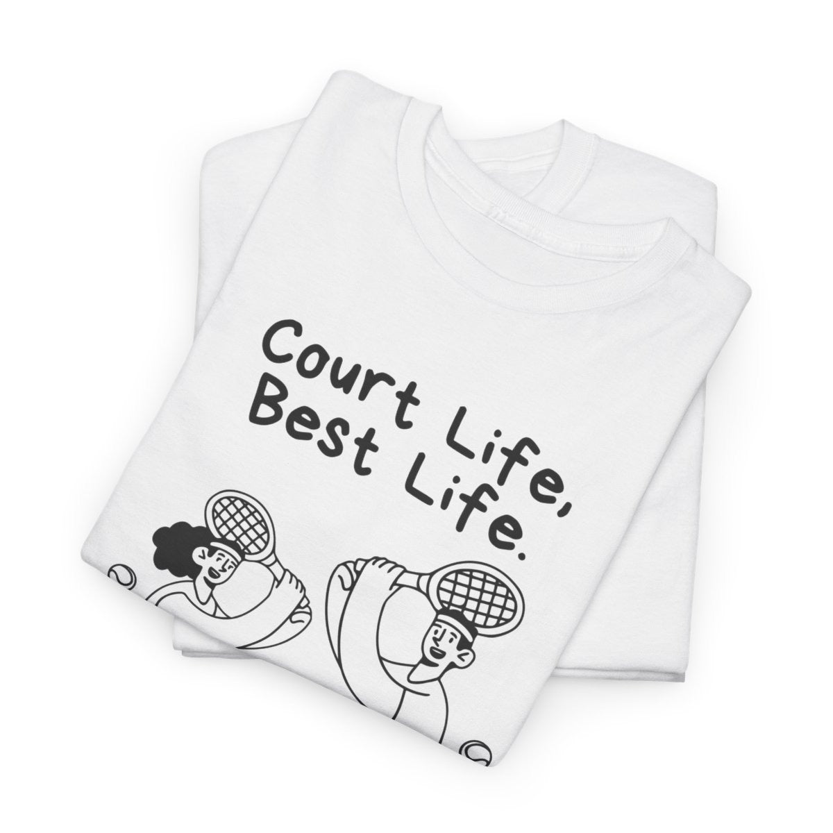 COURT HUSTLE - Tennis Basic Tee