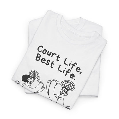 COURT HUSTLE - Tennis Basic Tee