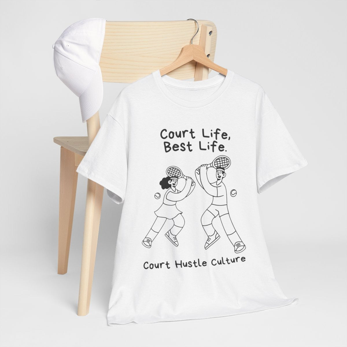COURT HUSTLE - Tennis Basic Tee