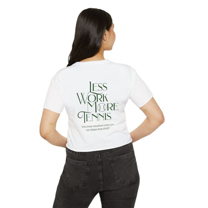 LESS WORK MORE TENNIS 2 - Tennis Crop Top