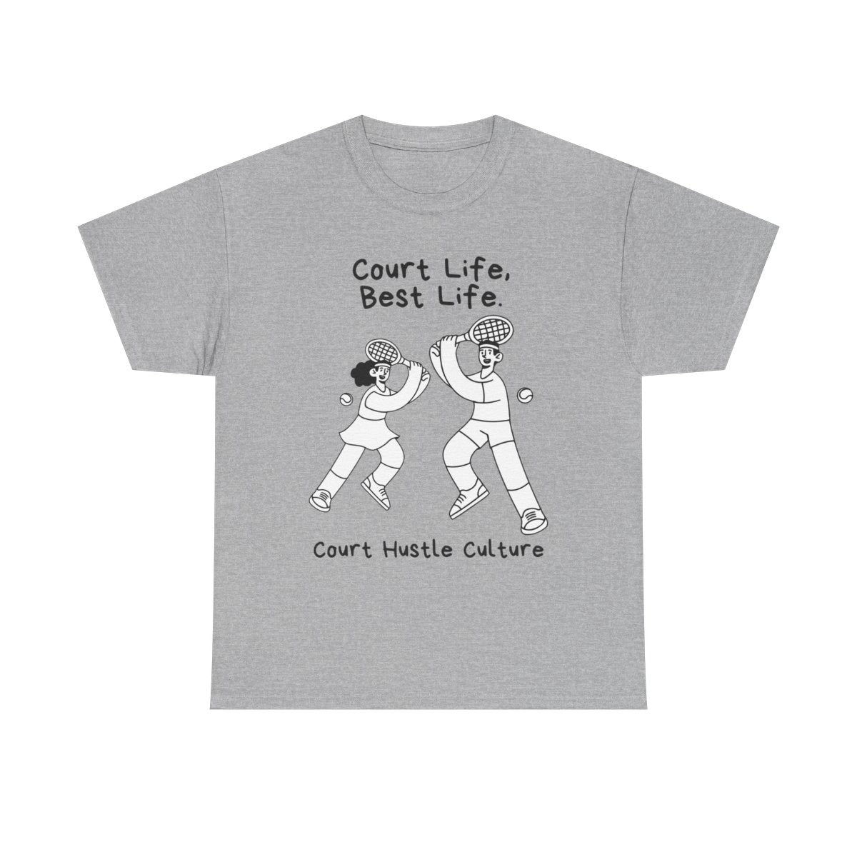 COURT HUSTLE - Tennis Basic Tee