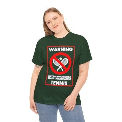 WARNING TENNIS - Tennis (Basic Tee)