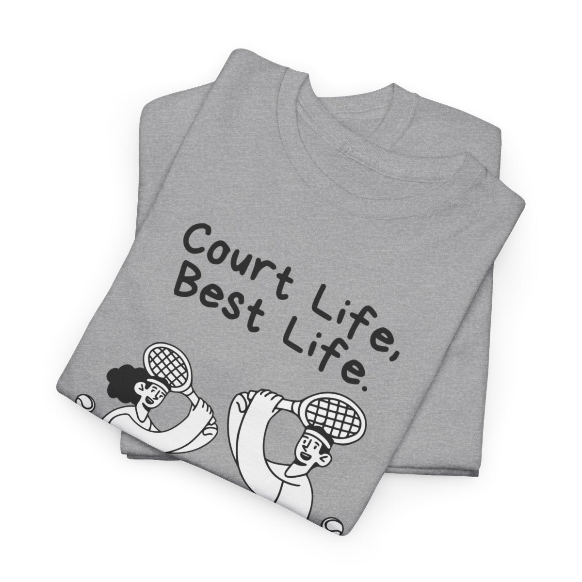 COURT HUSTLE - Tennis Basic Tee