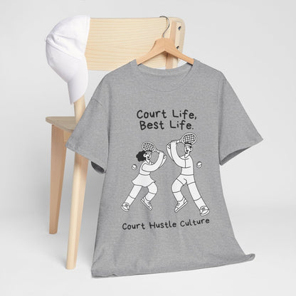 COURT HUSTLE - Tennis Basic Tee