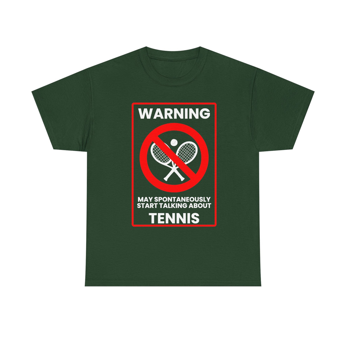 WARNING TENNIS - Tennis (Basic Tee)